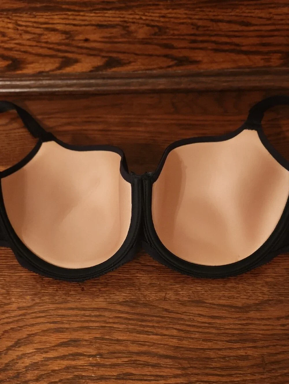Chantelle Black Lace-Textured T-Shirt Bra